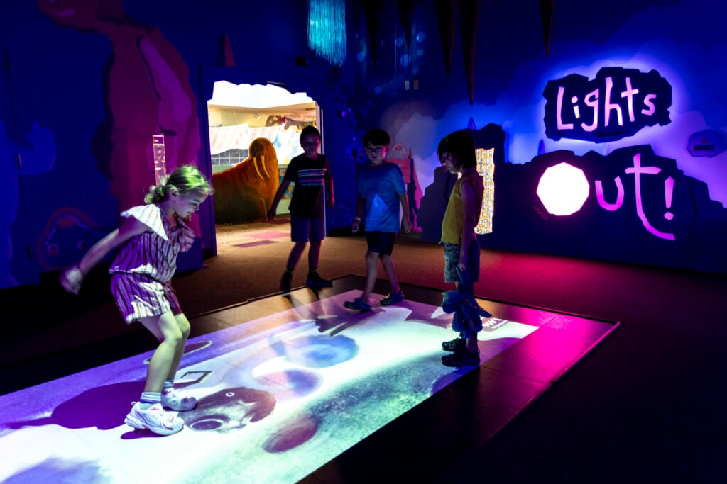 Families play at the Iowa Children's Museum during a marketing content day, Monday, Aug. 18, 2025, in Coralville, Iowa.  MANDATORY CREDIT: Joseph Cress/Think Iowa City